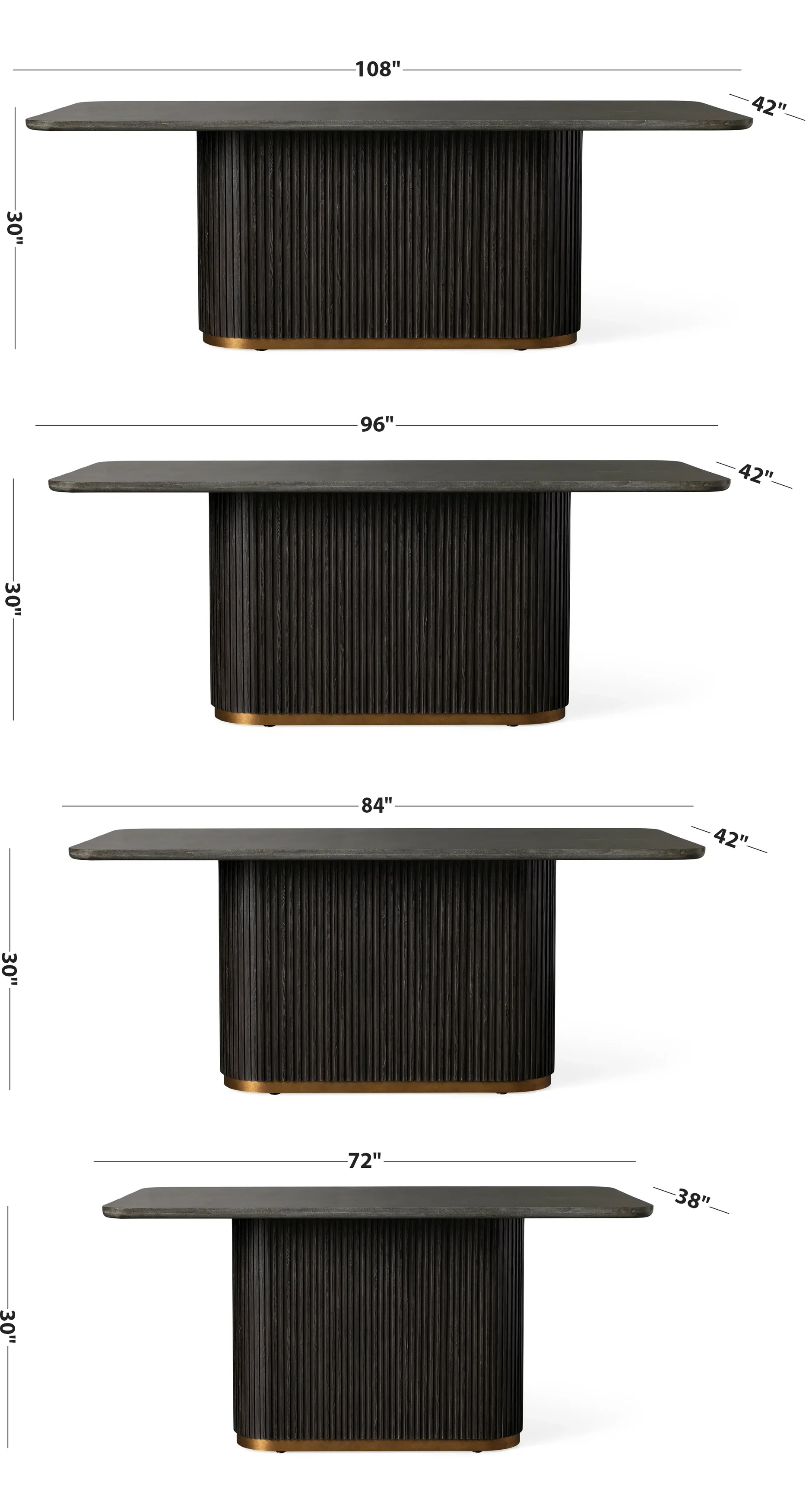 Rectangular dimensions Dimensões retangulares