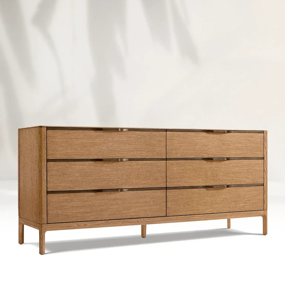 Cômoda de 6 puxadores de estilo americano