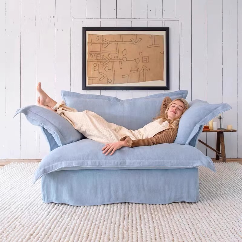 Sofá super macio minimalista para relaxar