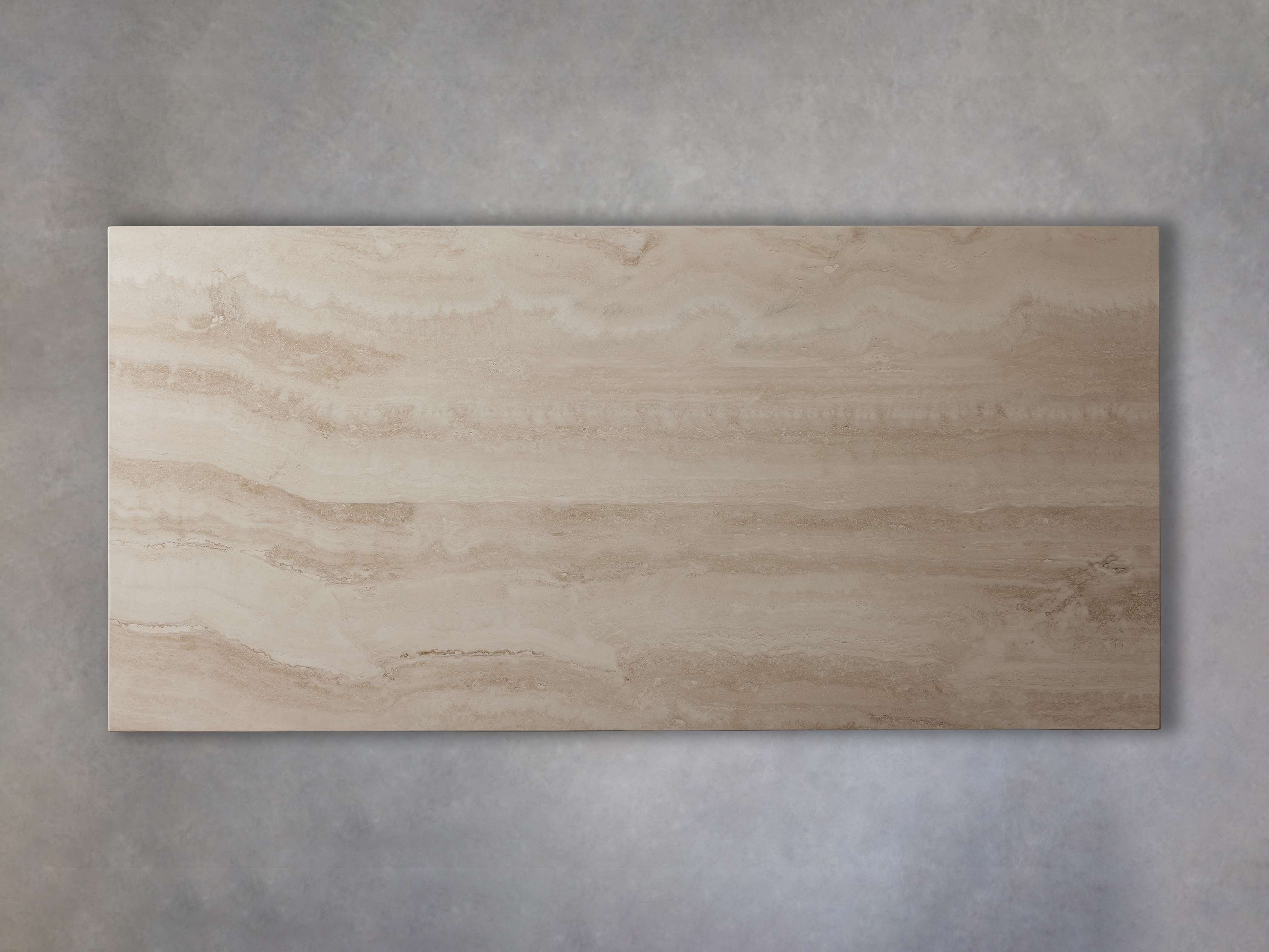 Tabela de travertino retangular Finnley funcional