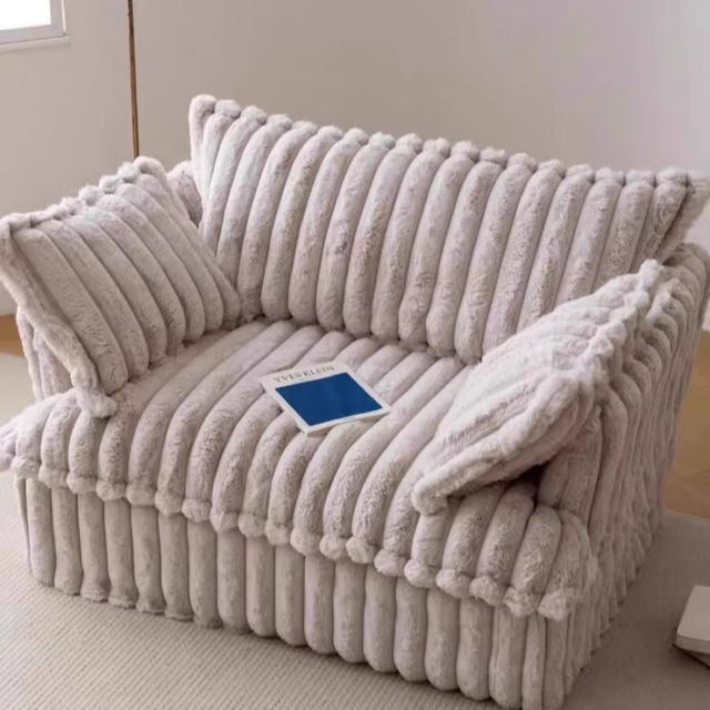 Sofá pequeno de veludo destacável de estilo japonês