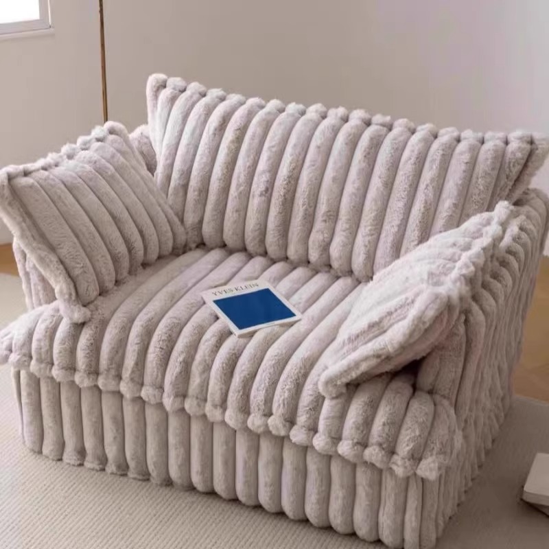 Sofá pequeno de veludo destacável de estilo japonês