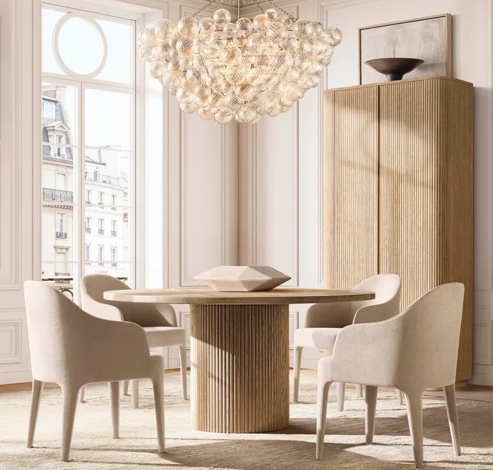 Guarda de madeira sólida de grãos verticais