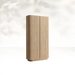 Guarda de madeira sólida de grãos verticais