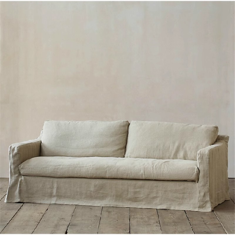 Sofá de tecido removível e lavável