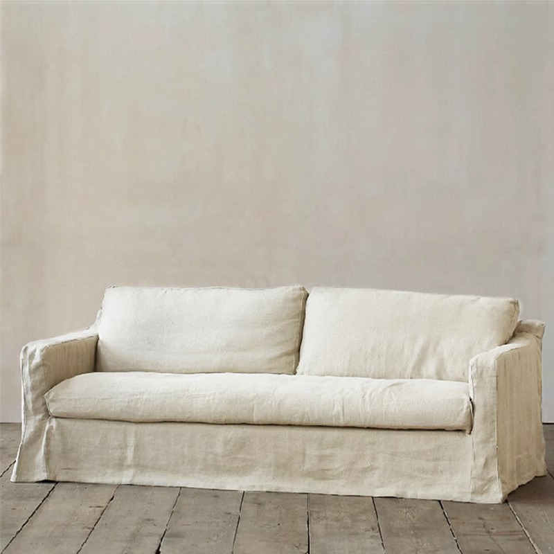Sofá de tecido removível e lavável
