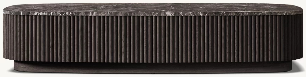 Mesa de café à base de pedra quadrada