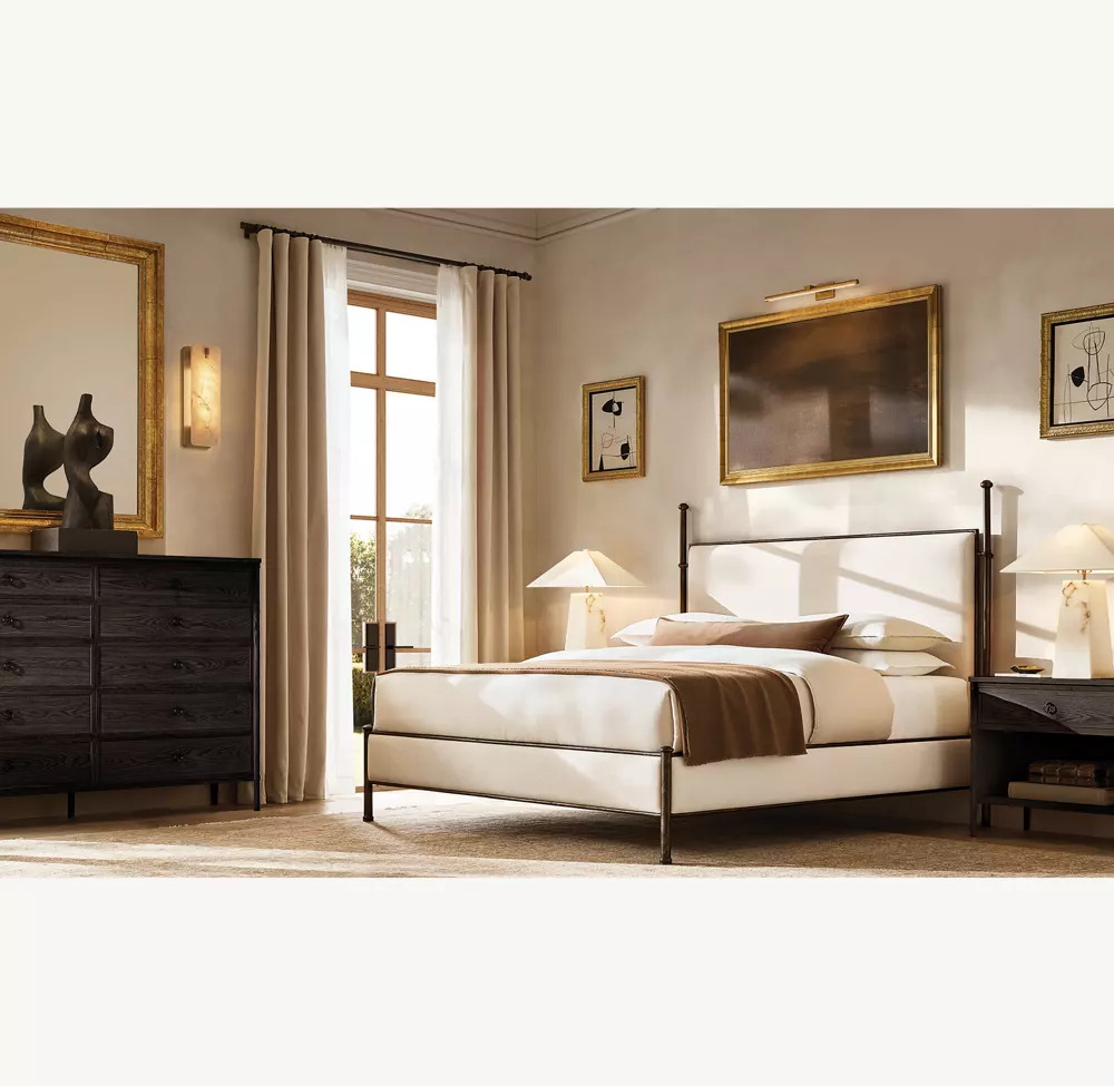 Mesa de cabeceira com prateleira aberta de gaveta única