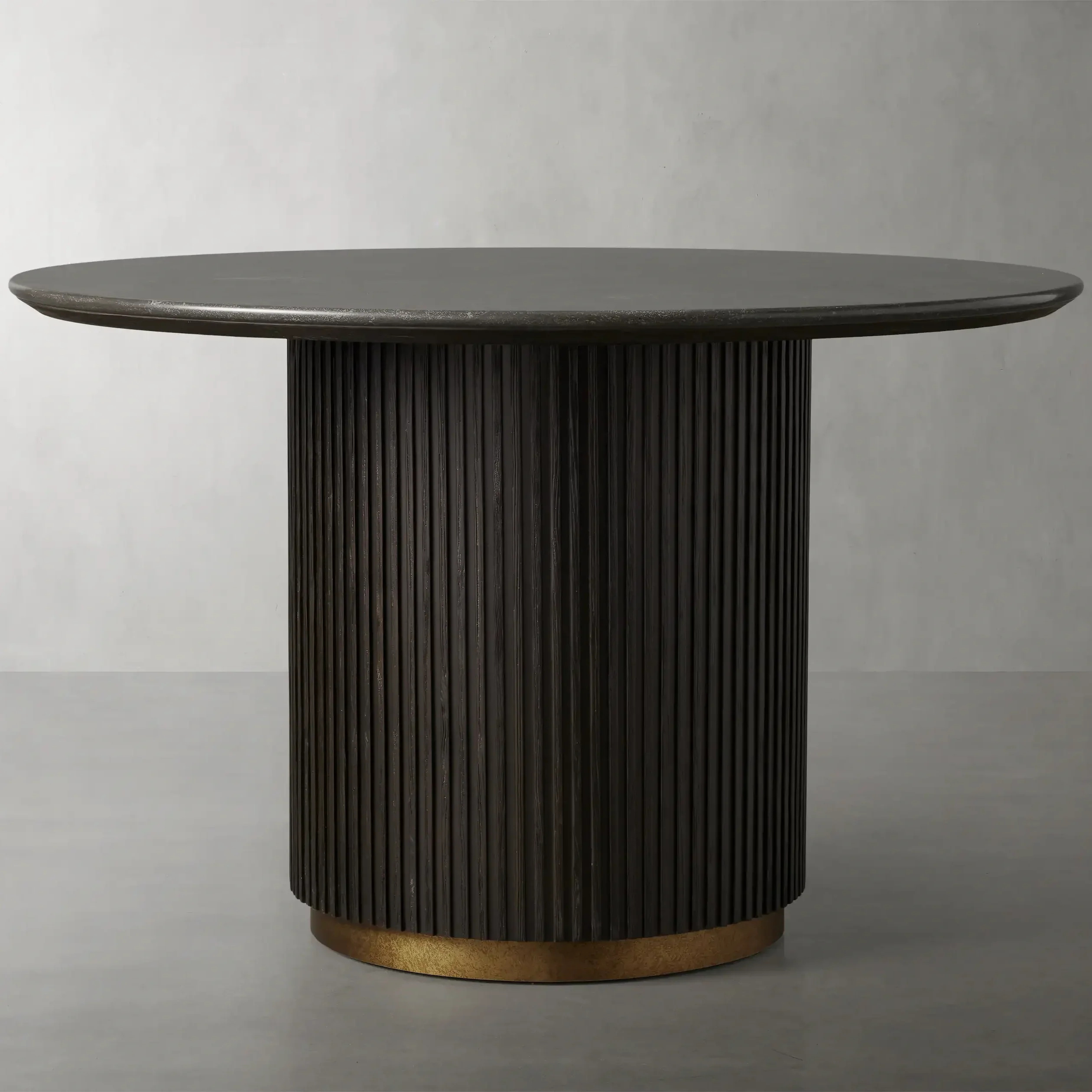 Mesa de jantar de mármore de carvalho