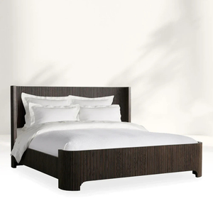 Finnley Brooved Ebony Bed 