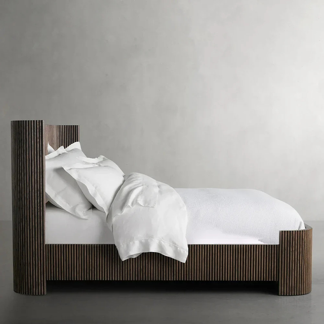 Finnley Brooved Ebony Bed 