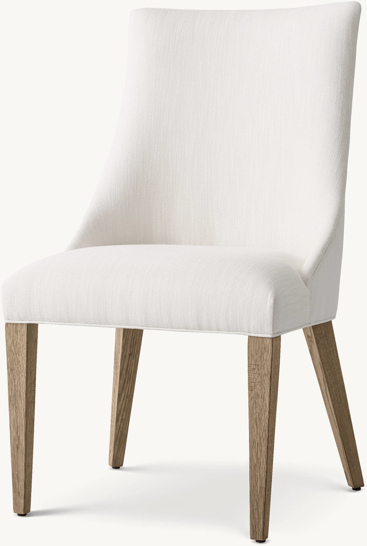 Cadeiras de jantar de carvalho branco minimalista moderno