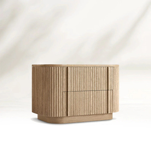 Vertical - mesa de cabeceira curva listrada