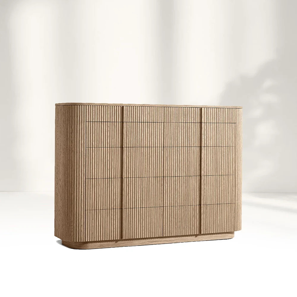 Cômoda de madeira de madeira sólida de estilo americano