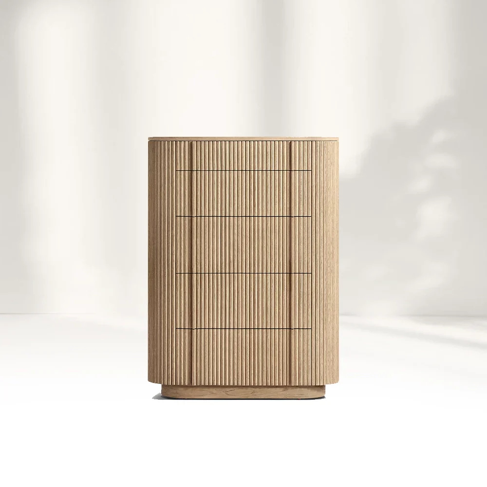 Armário moderno cômoda estreita de 5 puxadores