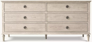 Gabinete de seis gabarões de carvalho