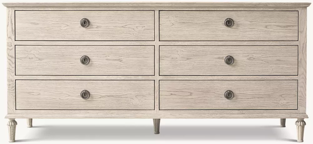 Gabinete de seis gabarões de carvalho