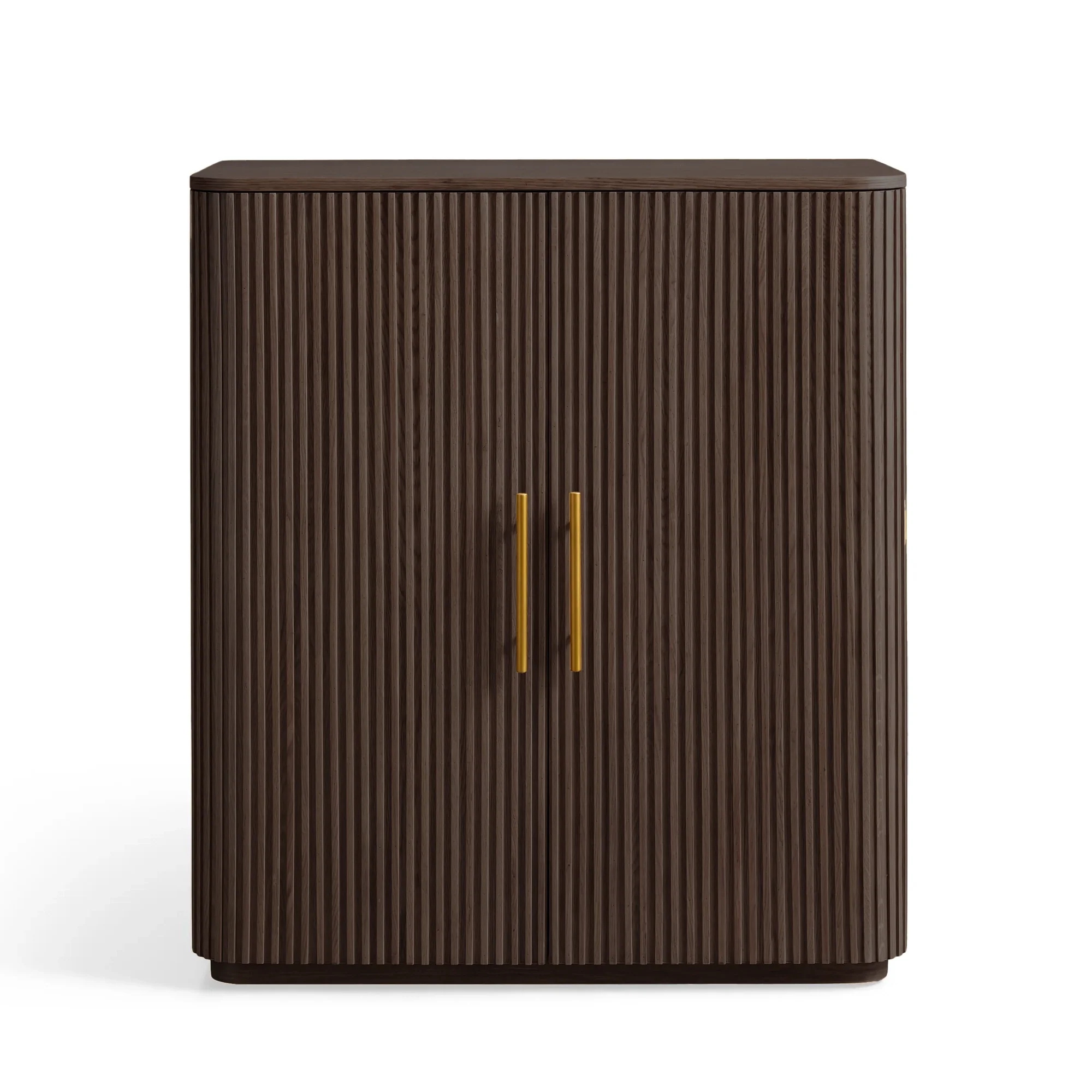 Armário de vinho de carvalho branco moderno