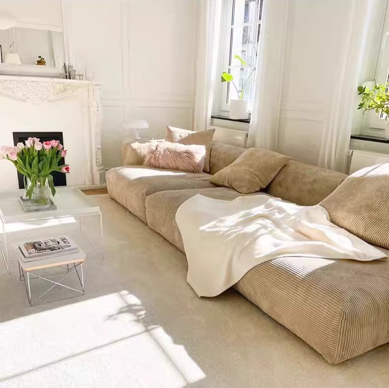 Um leve sofá preguiçoso de luxo