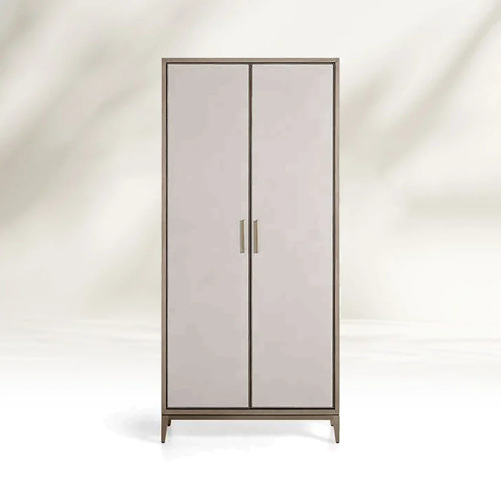 Minimalista de duas - guarda -roupa de porta