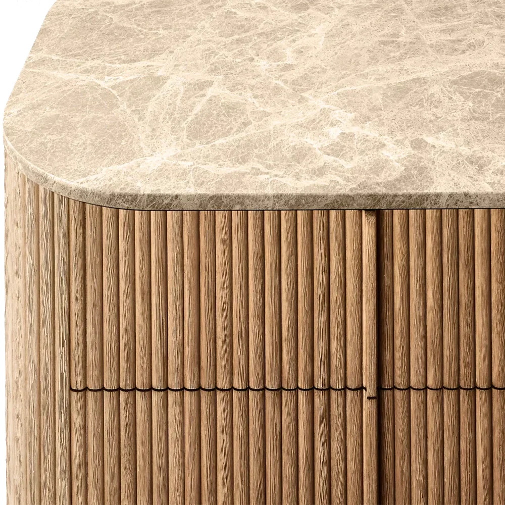 Gabinete de exibi&ccedil;&atilde;o cor de carvalho