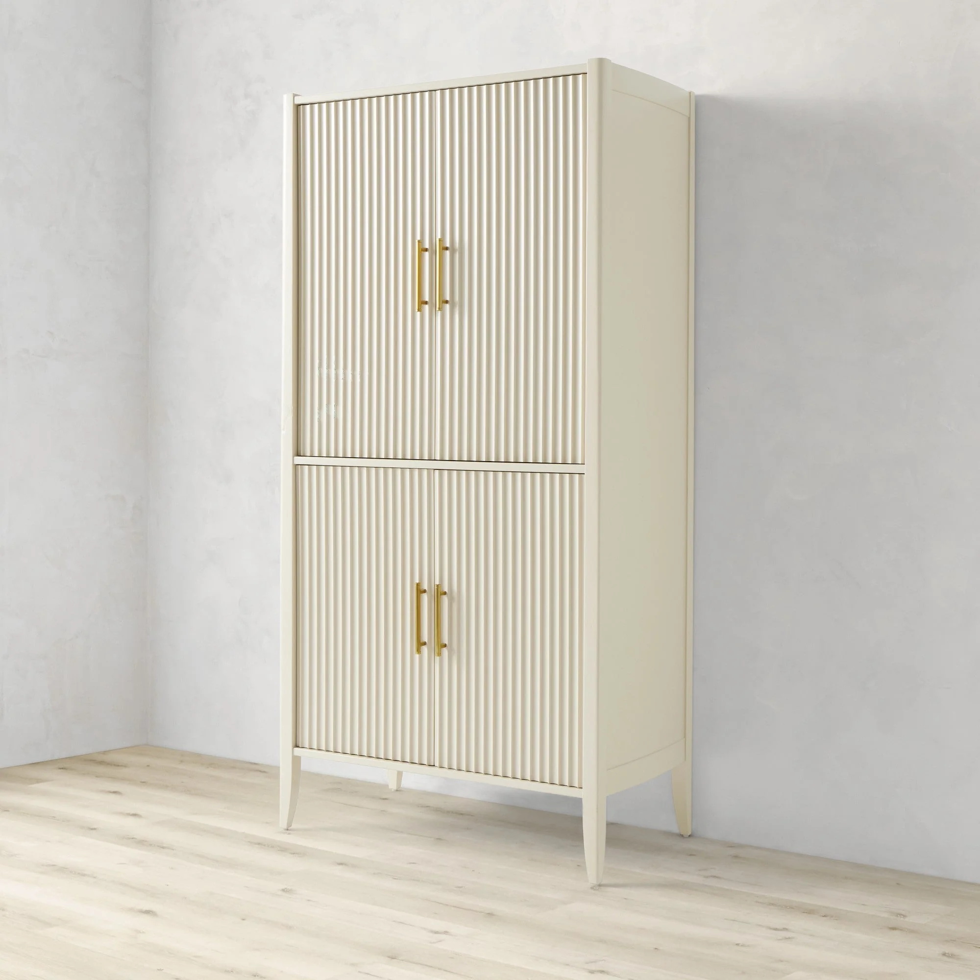 Armário de madeira preta moderna