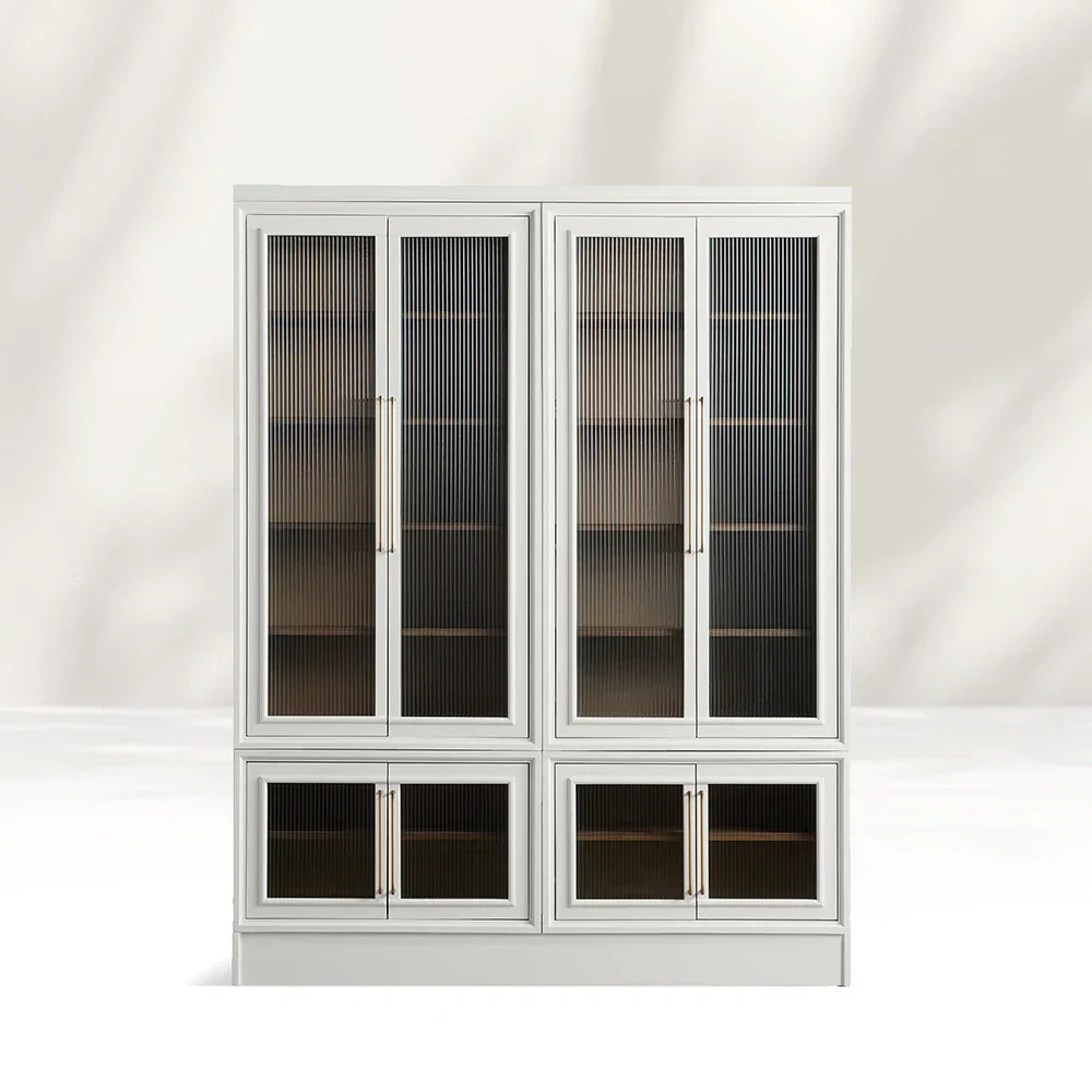 Modern Minimalist Double - Glass - Armário de Armazenamento de Portas