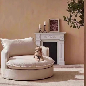 Sofá único destacável e lavável redondo