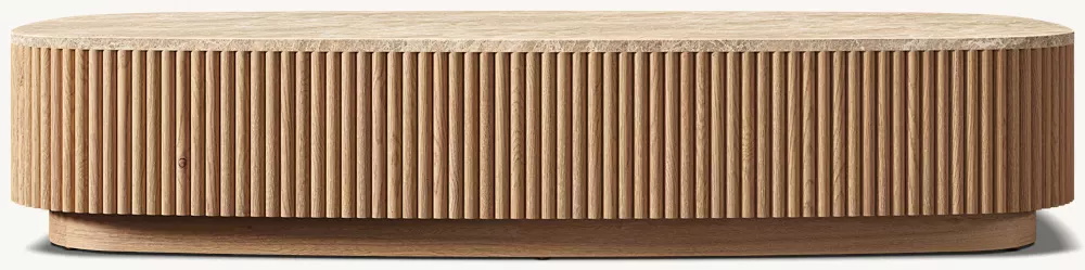 Mesa de café à base de pedra quadrada