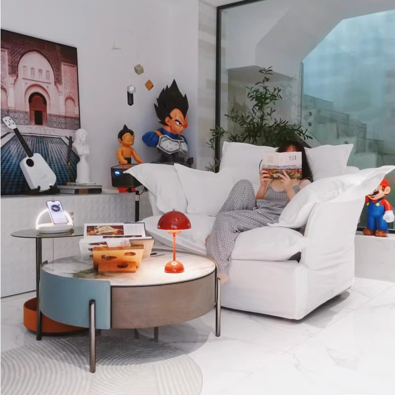 Sofá super macio minimalista para relaxar