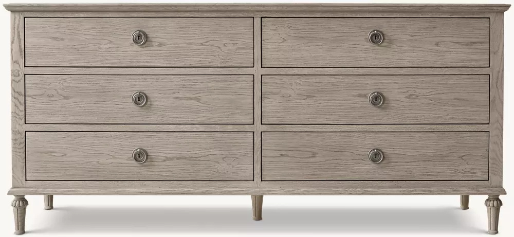 Gabinete de seis gabarões de carvalho