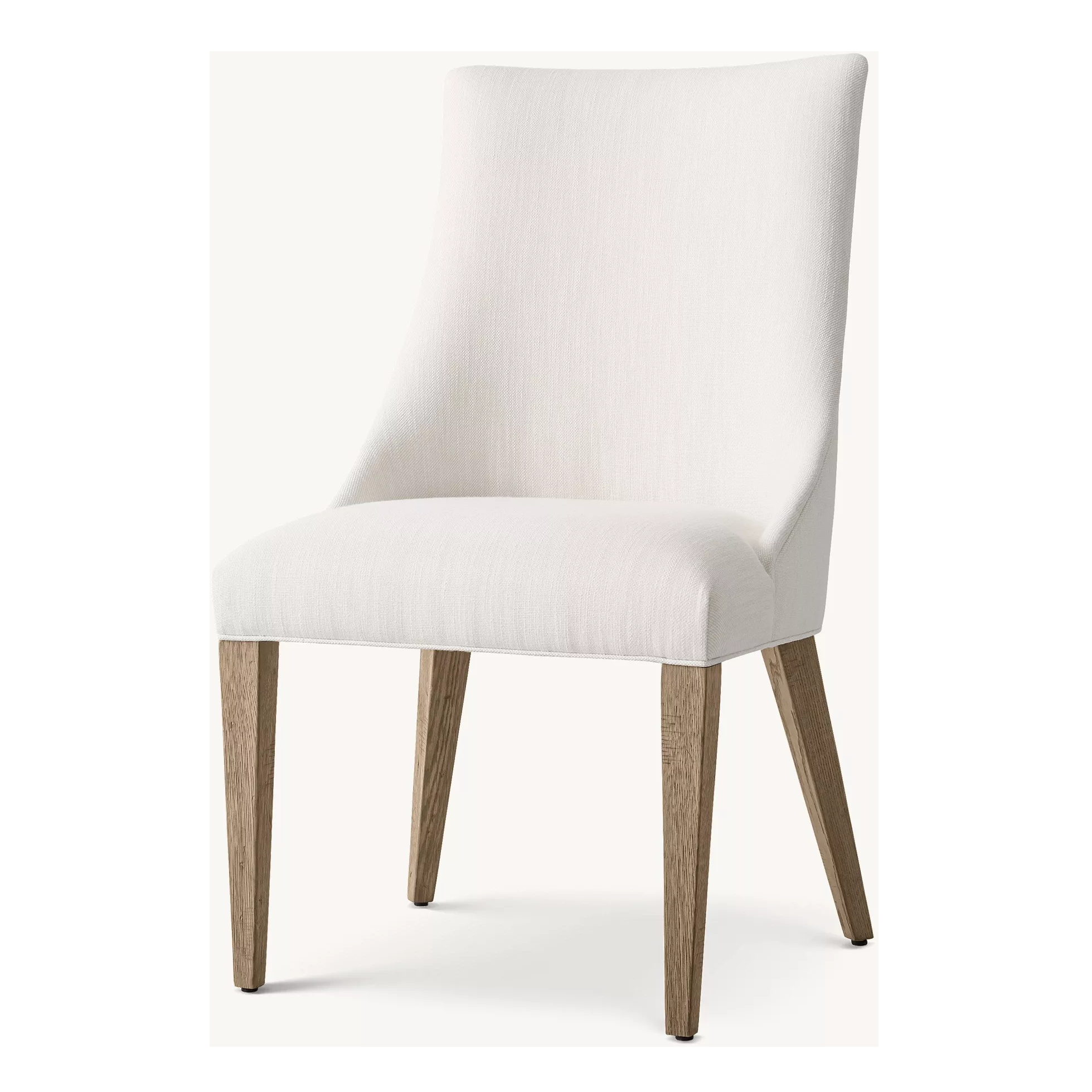 Cadeiras de jantar de carvalho branco minimalista moderno