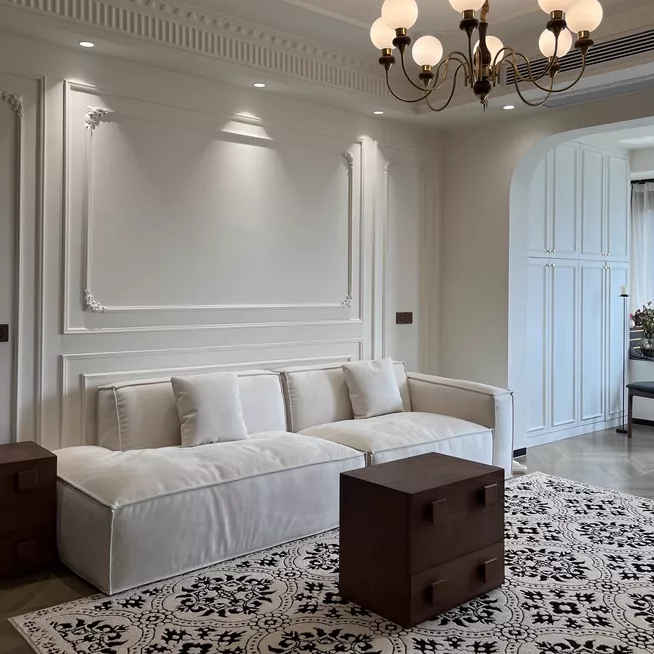 Sofá de tecido francês Winnie