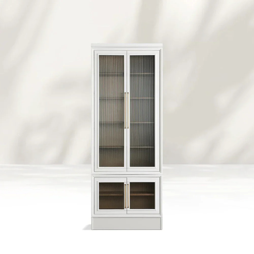 Modern Minimalist Double - Glass - Armário de Armazenamento de Portas
