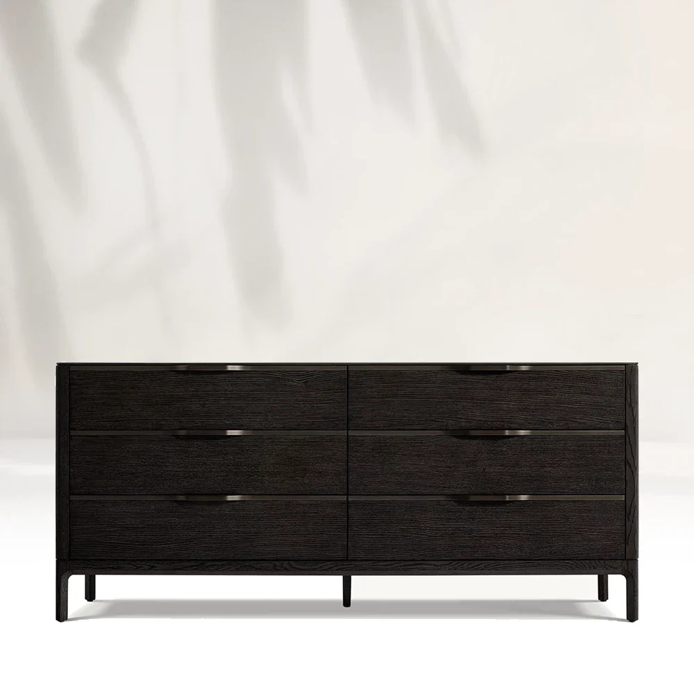 Cômoda de 6 puxadores de estilo americano