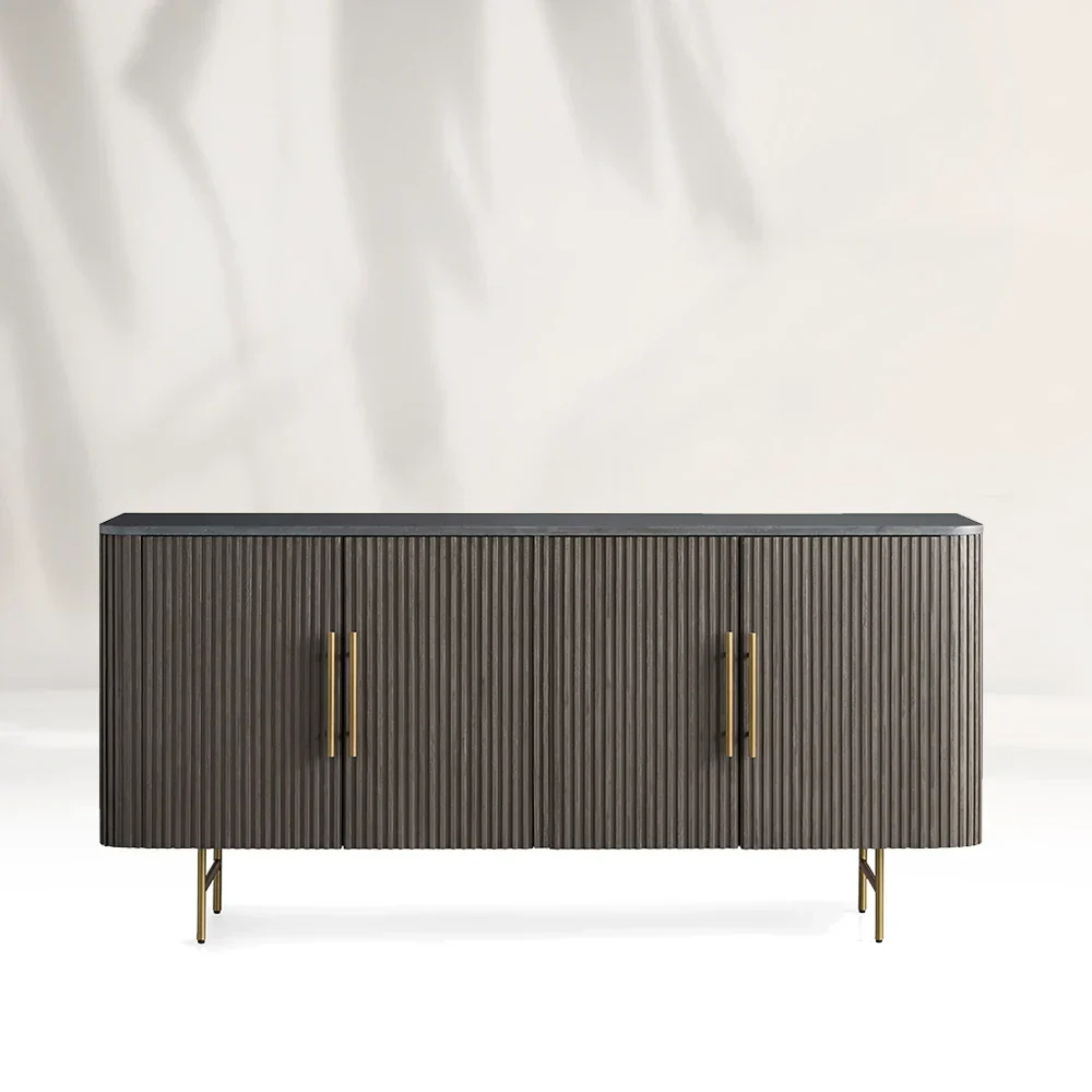 Gabinete de televisão feito de carvalho branco