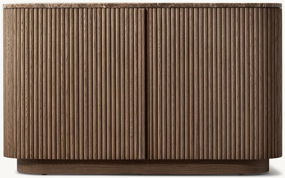 Aparador de portas duplas de pedra