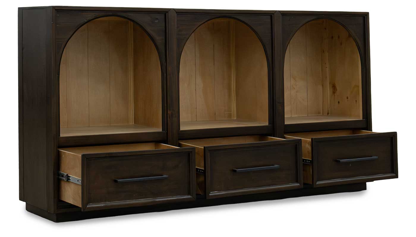 Console de armazenamento de arco aninhado