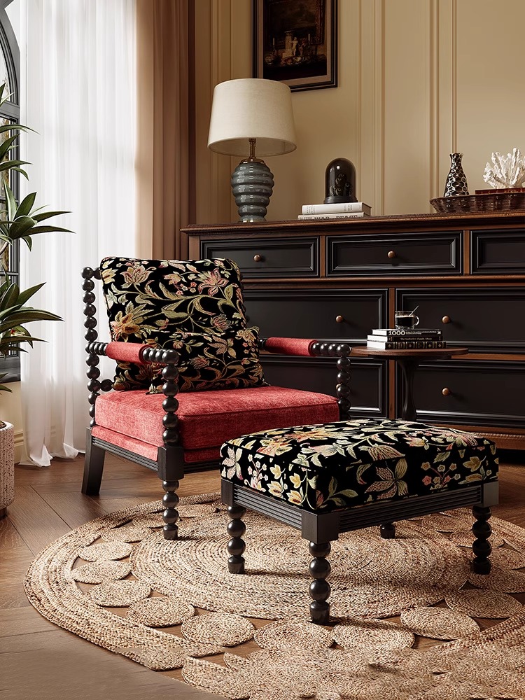 Cadeira de pérola retrô francesa