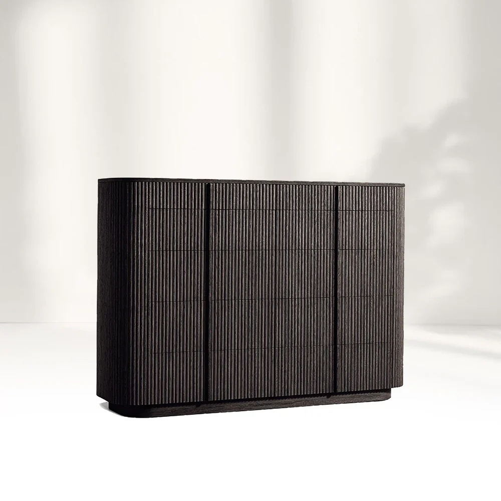 Cômoda de madeira de madeira sólida de estilo americano