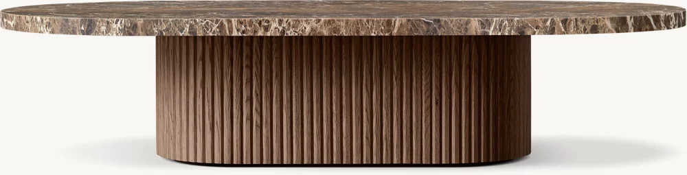 Mesa de café para pedestal