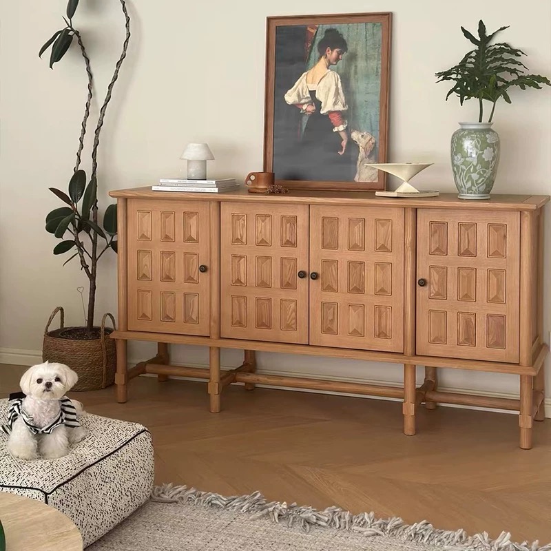 Organizador do corredor de madeira de carvalho branco