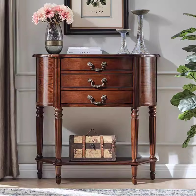 Gabinete de entrada semi-circular retro de estilo americano