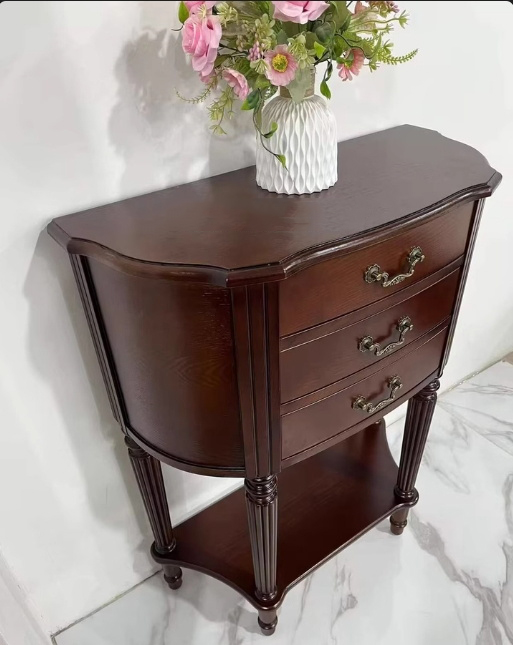 Gabinete de entrada semi-circular retro de estilo americano