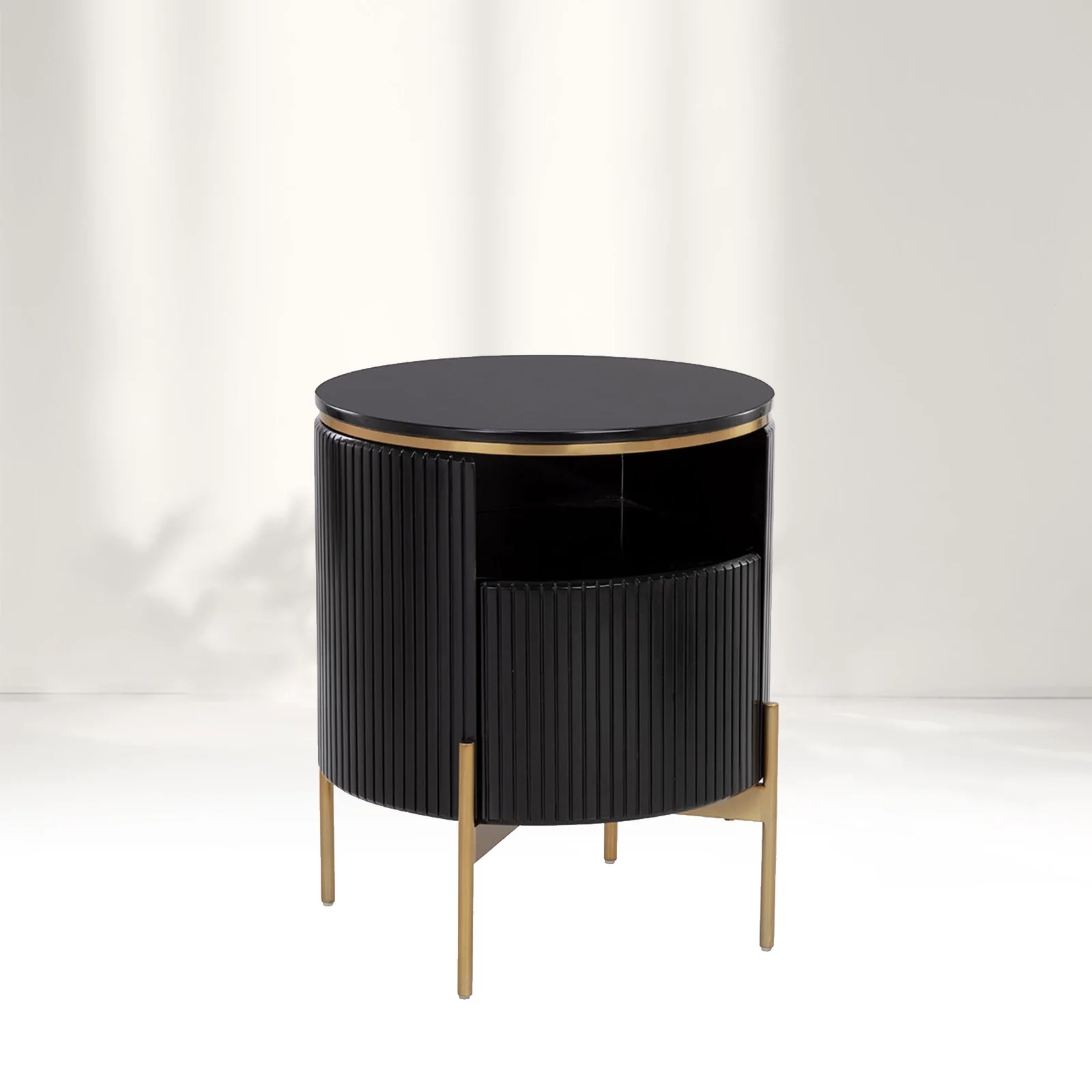  Aparador redondo vertical - listrado