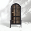 Oak Arch - Top Glass - Bookcase Door
