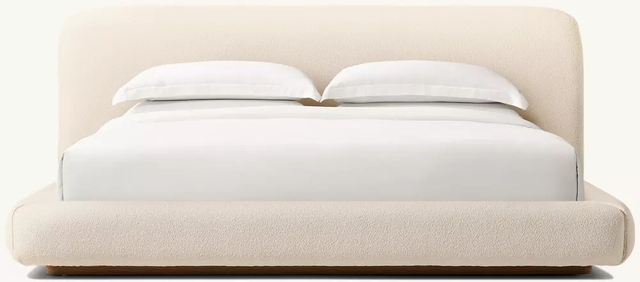 Cama de painel estendida de tecido