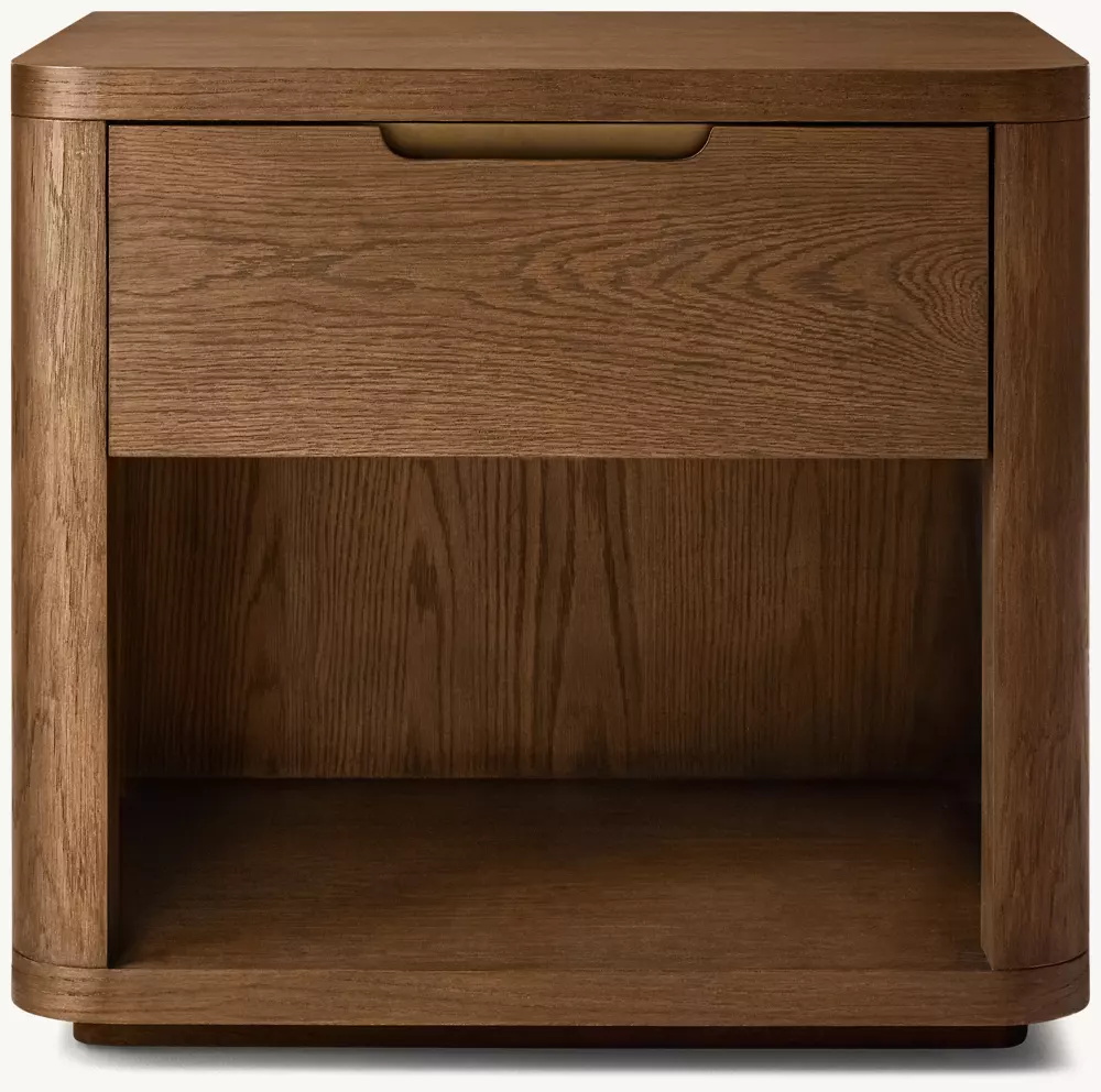 Solid Wood abriu a mesa de cabeceira 