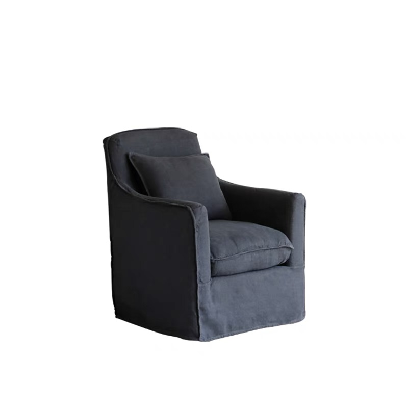 Sofá único de linho