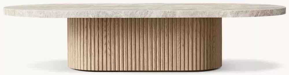 Mesa de café para pedestal